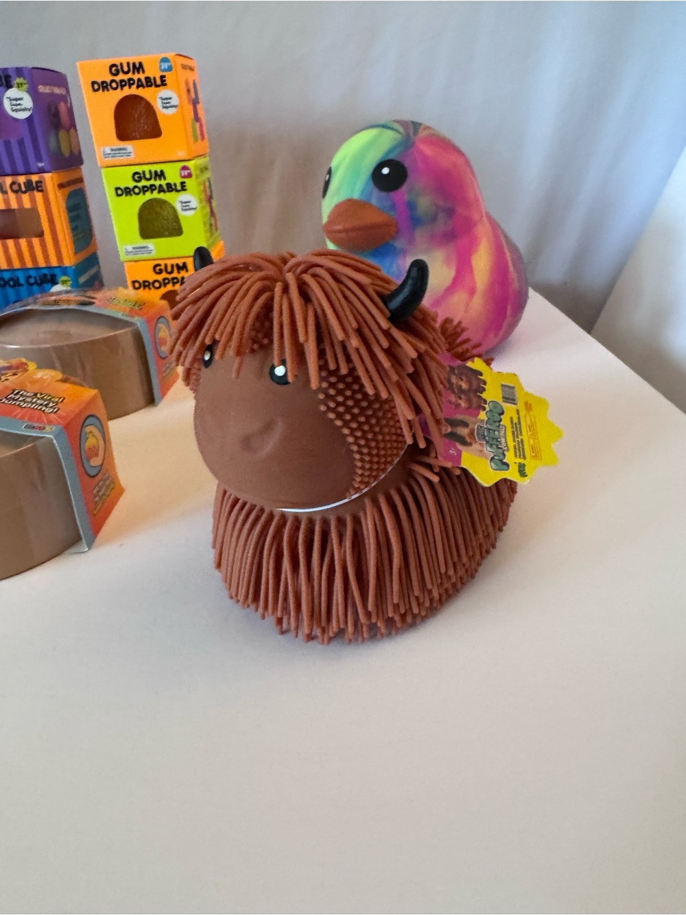 Brown Highland Cow Squeeze Toy - squishy
